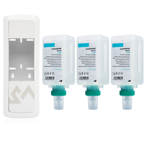 Auto Touch-free Dispenser | 3 x 500ml Mild fragrance free foam soap refills