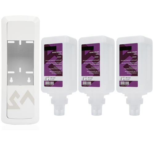 Auto Touch-free Dispenser | 3 x 500ml hand sanitiser gel refills