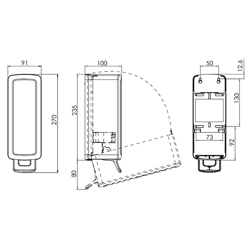Manual Dispenser | 750ml | White