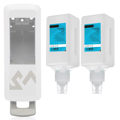 Manual Dispenser | 2 x 1000ml Fragranced-free 3in1 lotion soap refills
