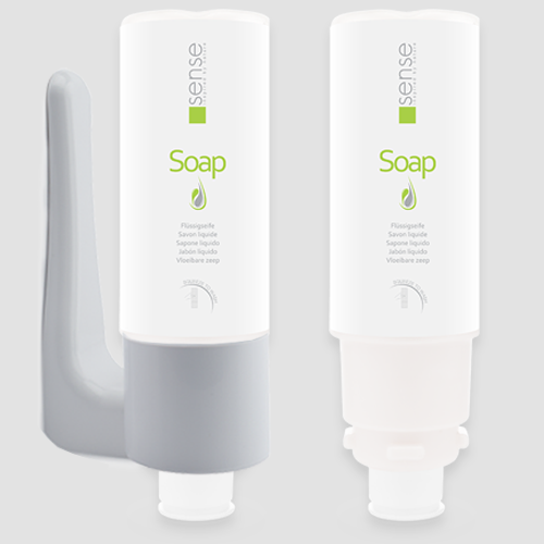 2 x 450ml | Liquid Soap | Starter Kit | Inc. Holder & Wall Fixings